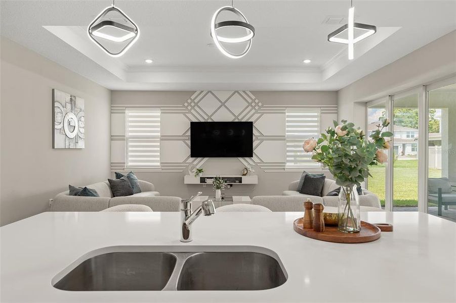 Furnished interior view inside a new home in Savannah Palms, Orlando (Image 21).