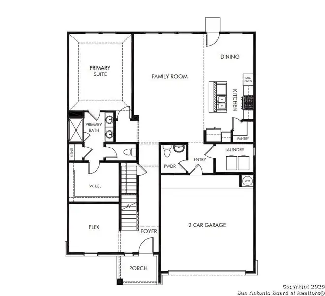 2D floor plan layout of this home in Legendary Trails - Classic Series, Cibolo, TX (Image 3). 2D floor plan layout of this home in Legendary Trails - Classic Series, Cibolo, TX (Image 3).