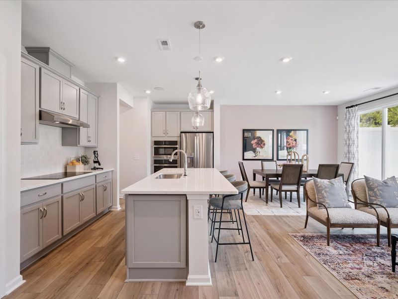 Representative furnished interior of a home built from the Catawba by Tri Pointe Homes in Millstone, Cramerton (Image 12).