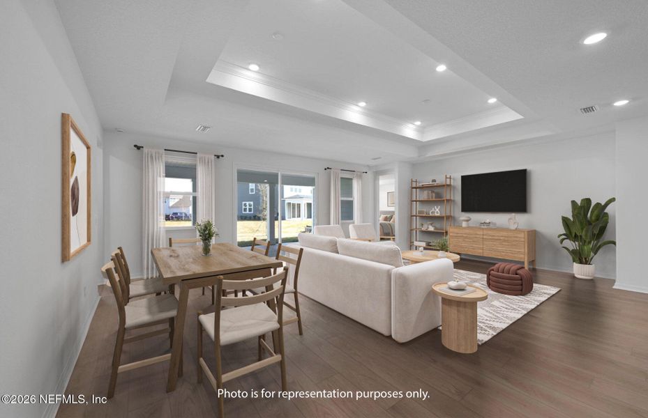 Furnished interior view inside a new home in Hyland Trail, Green Cove Springs (Image 10).