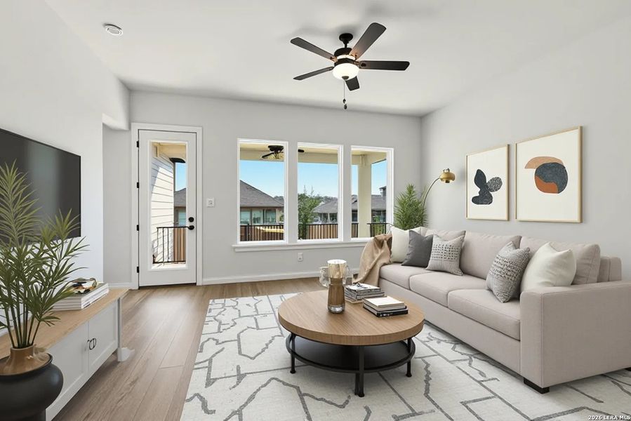 Furnished interior view inside a new home in Park Hill Commons, San Antonio (Image 9).