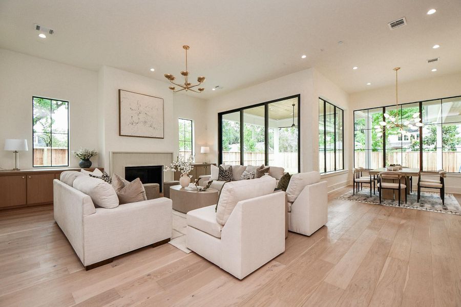 Furnished interior view inside a new home in , Houston (Image 8).