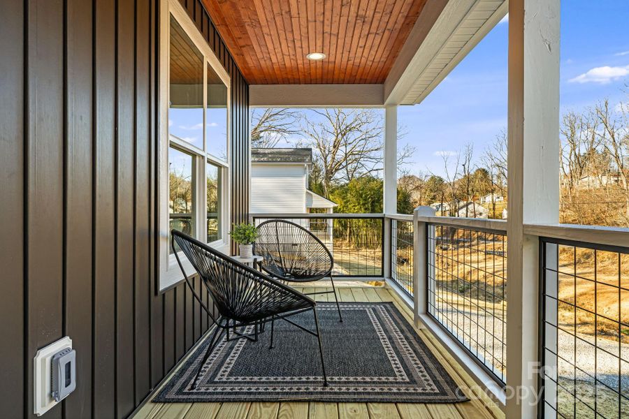 Exterior details and patio area of a home in , Canton (Image 27).