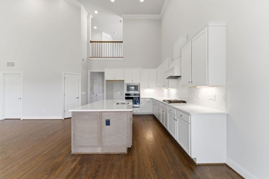 Representative furnished interior of a home built from the Hampton by Keystone Homes NC in Preserve at Carriage Cove, Oak Ridge (Image 13).