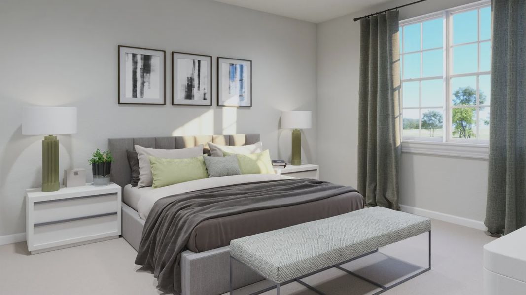 Representative furnished interior of a home built from the The Camden by Legend Homes in Ridgeland Hills, Willis (Image 12).