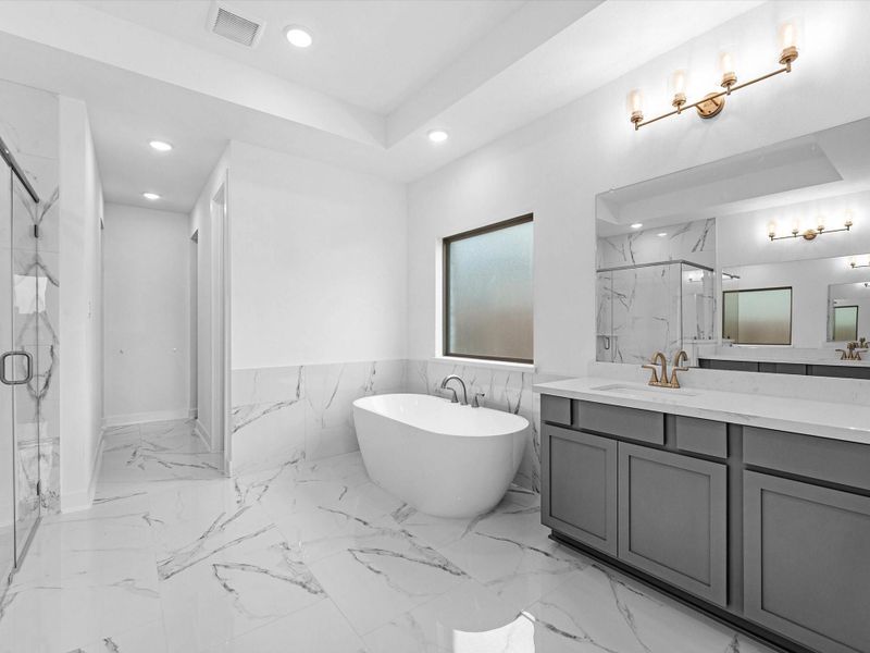 Furnished interior view inside a new home in Lago Mar - 60', Texas City (Image 9). Furnished interior view inside a new home in Lago Mar - 60', Texas City (Image 9).