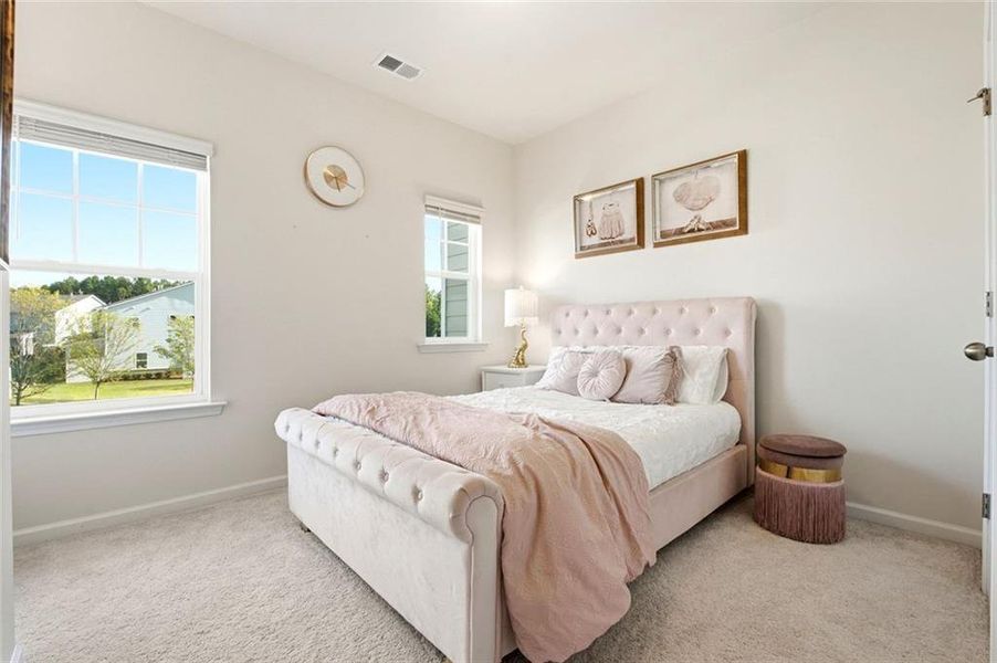 Furnished interior view inside a new home in , Sugar Hill (Image 37). Furnished interior view inside a new home in , Sugar Hill (Image 37).