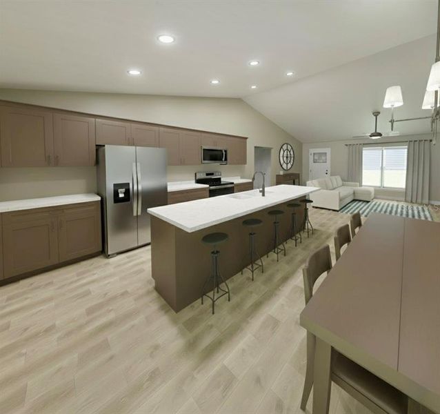 Furnished interior view inside a new home in , Ocklawaha (Image 4).
