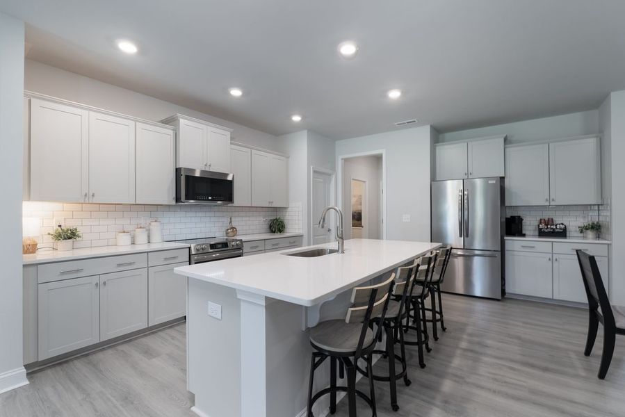 Representative furnished interior of a home built from the Plan 3210 by Adams Homes in McNeely Farms, Mount Ulla (Image 15).