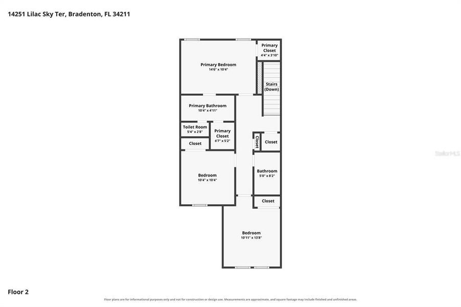 2D floor plan layout of this home in , Bradenton, FL (Image 5). 2D floor plan layout of this home in , Bradenton, FL (Image 5).