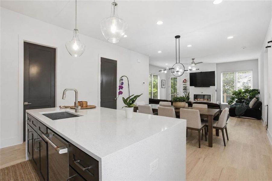 Furnished interior view inside a new home in , Atlanta (Image 25).