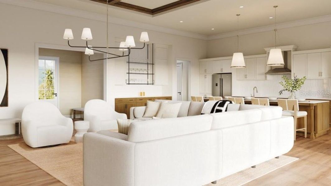 Furnished interior view inside a new home in , Bradenton (Image 5). Furnished interior view inside a new home in , Bradenton (Image 5).