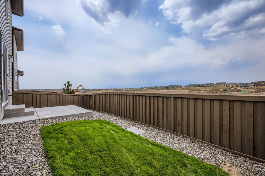 Front exterior of a new home in Sterling Ranch 40s, Colorado Springs, CO, highlighting curb appeal (Image 20).