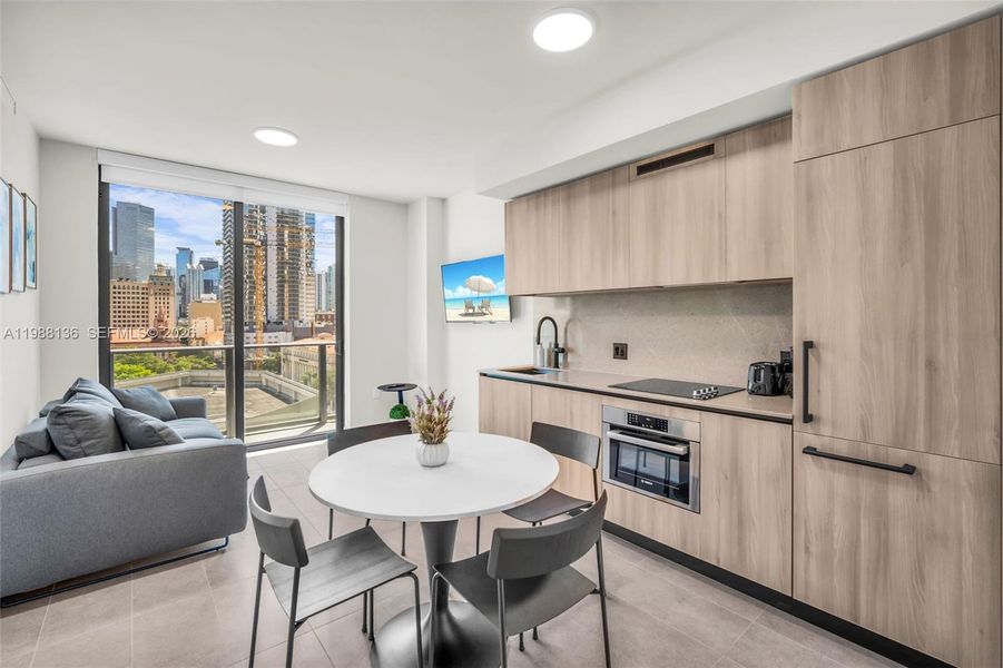 Furnished interior view inside a new home in , Miami (Image 18). Furnished interior view inside a new home in , Miami (Image 18).