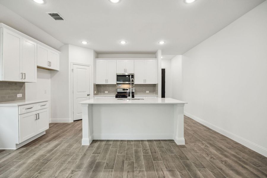 Furnished interior view inside a new home in Saint Tropez, Huffman (Image 3). Furnished interior view inside a new home in Saint Tropez, Huffman (Image 3).