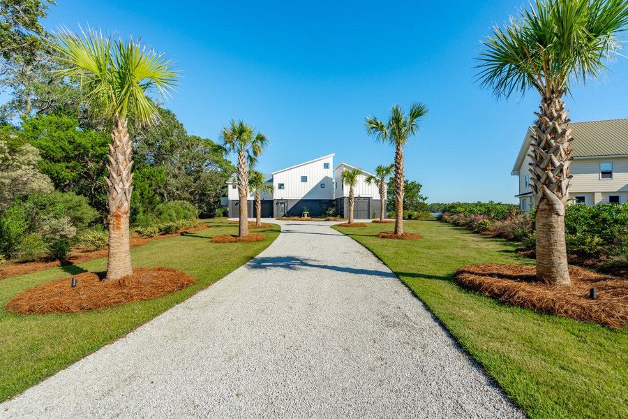 Exterior details and patio area of a home in , Charleston (Image 53).