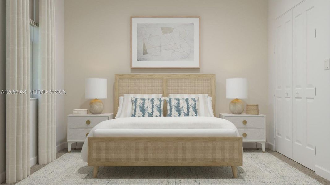 Furnished interior view inside a new home in Heron Pointe, Miami (Image 19).