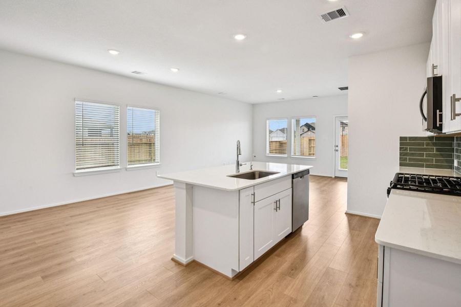 Furnished interior view inside a new home in Landing Meadows - Traditional Series, New Caney (Image 10).