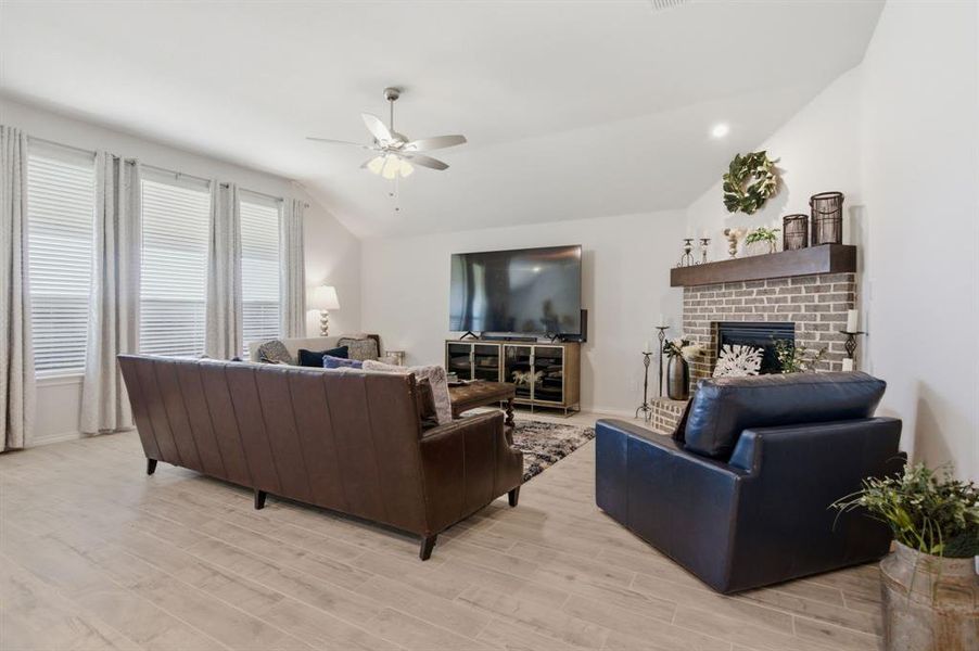 Furnished interior view inside a new home in Stone Eagle, Azle (Image 8).