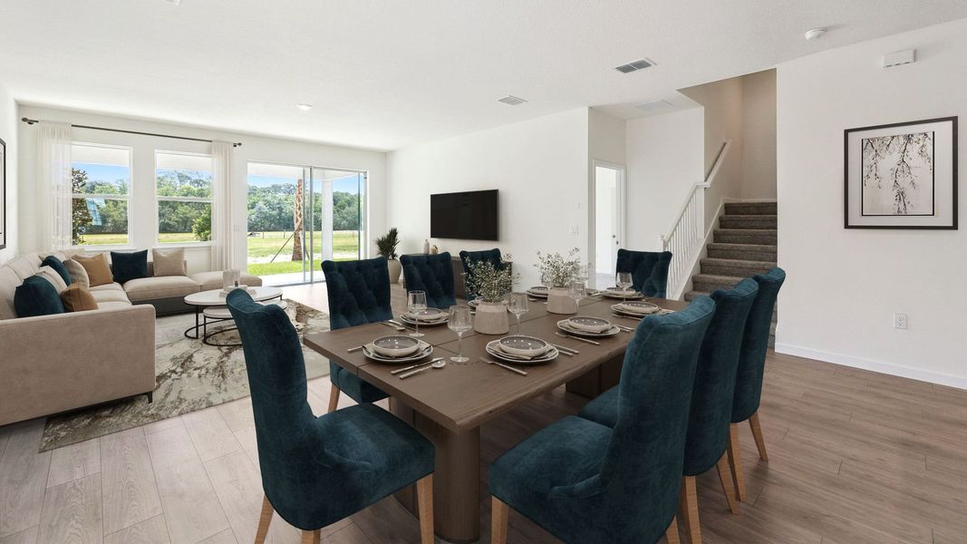 Furnished interior view inside a new home in Archers Mill, Ormond Beach (Image 3). Furnished interior view inside a new home in Archers Mill, Ormond Beach (Image 3).