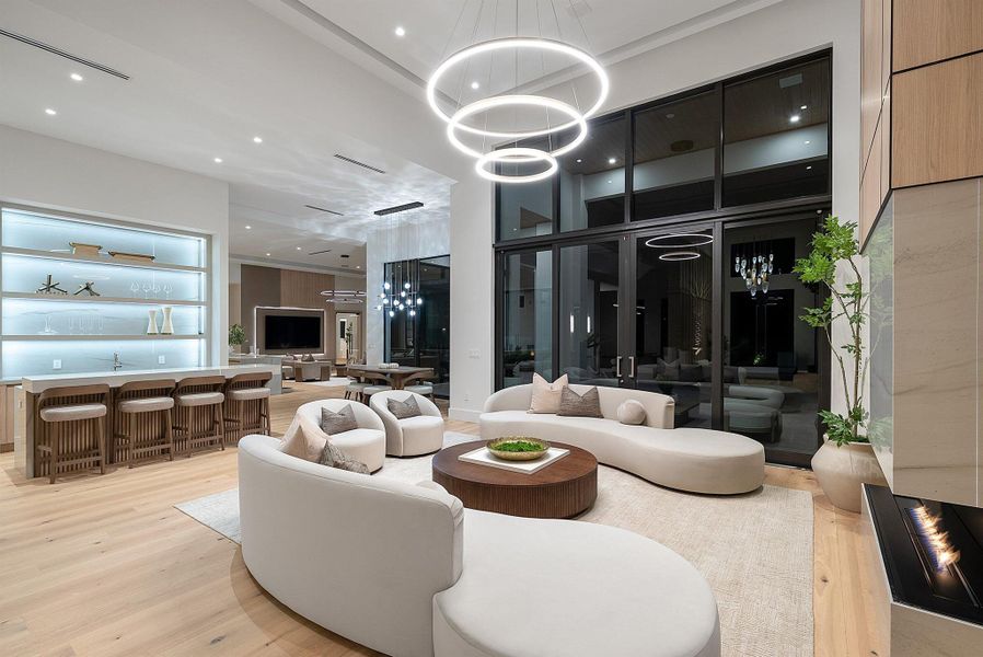 Furnished interior view inside a new home in , Delray Beach (Image 44).