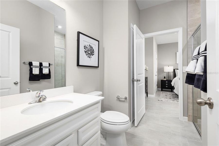 Furnished interior view inside a new home in Copperleaf, Ocala (Image 17). Furnished interior view inside a new home in Copperleaf, Ocala (Image 17).