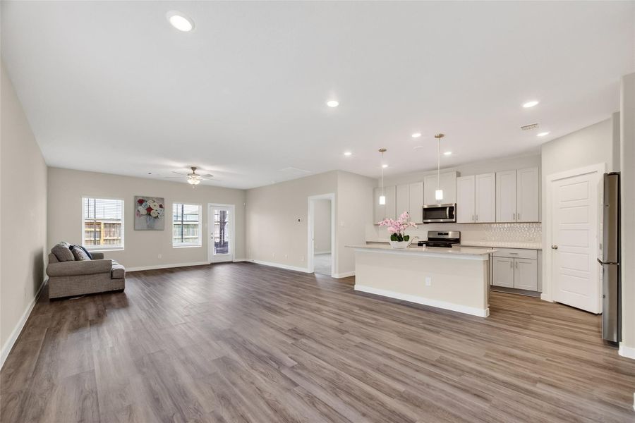 Furnished interior view inside a new home in Heights of Barbers Hill, Baytown (Image 5).