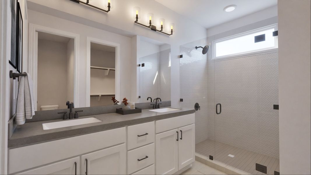 Representative furnished interior of a home built from the Audryna by New Home Co. in The Villas Collection at Novel, Austin (Image 12). Representative furnished interior of a home built from the Audryna by New Home Co. in The Villas Collection at Novel, Austin (Image 12).