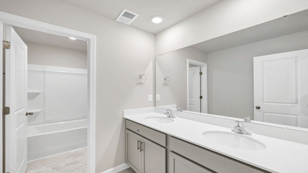 Furnished interior view inside a new home in Livingston Woods, Irmo (Image 13).