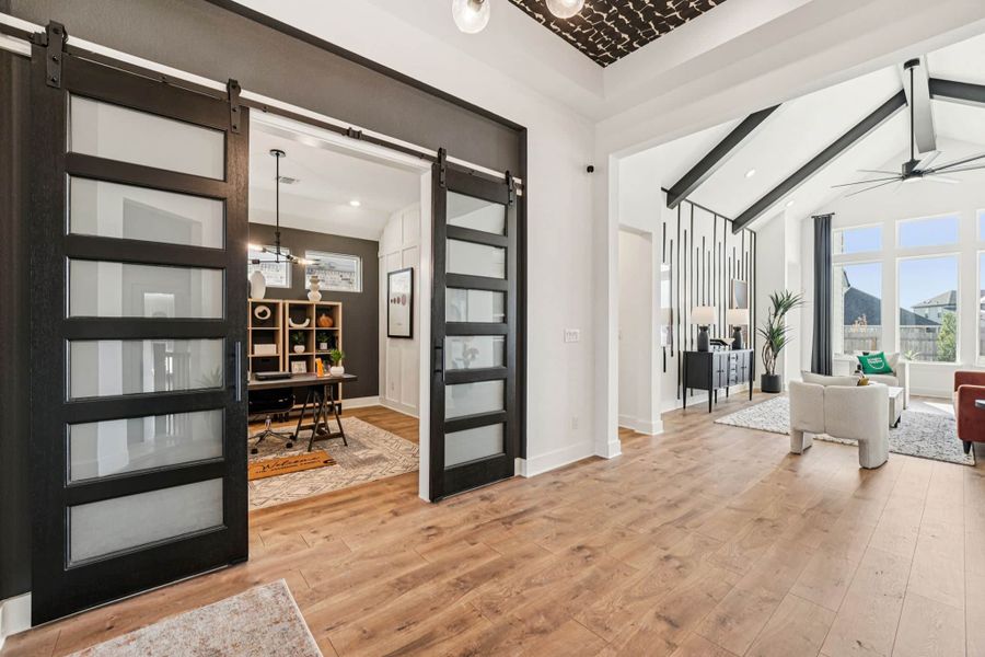 Representative furnished interior of a home built from the Brooks – 50′ Lot by Chesmar Homes in Lakes of Cane Island, Katy (Image 4).
