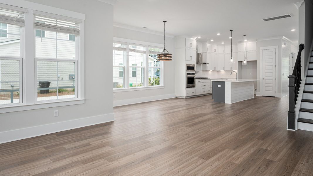 Representative furnished interior of a home built from the Lighthouse II by DRB Homes in Ballam Oaks, Mount Pleasant (Image 9).