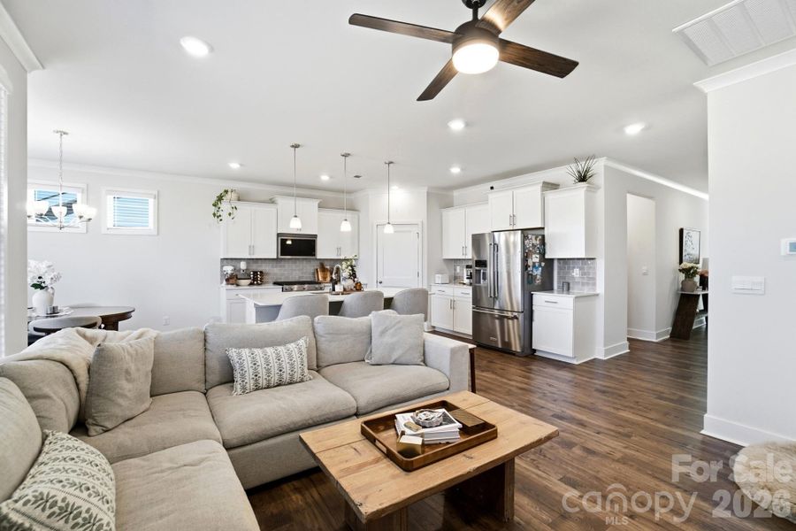 View of Kitchen from living room