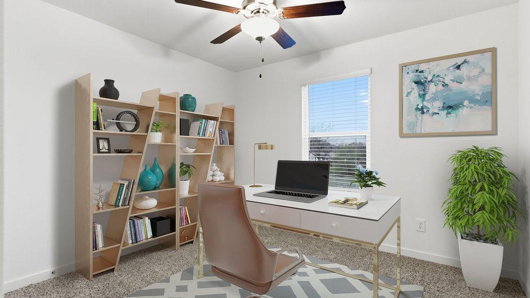 Furnished interior view inside a new home in Murphy Village, Missouri City (Image 15).