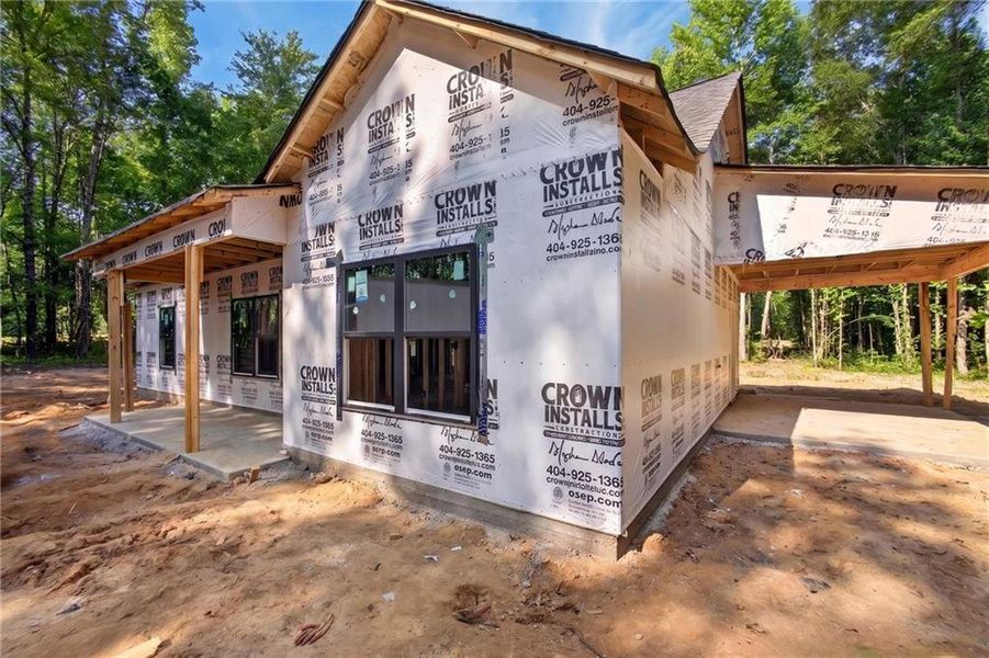 In-progress construction of a new home in , Silver Creek, GA (Image 23).