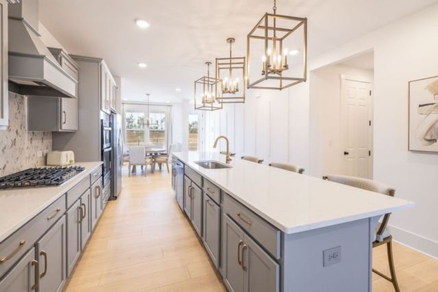 Representative furnished interior of a home built from the Tanner by True Homes in Edgewater - The Links, Lancaster (Image 7).
