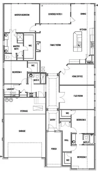 2D floor plan layout of this home in Anthem, Kyle, TX (Image 3). 2D floor plan layout of this home in Anthem, Kyle, TX (Image 3).