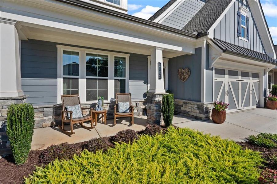 Exterior details and patio area of a home in , Canton (Image 31).