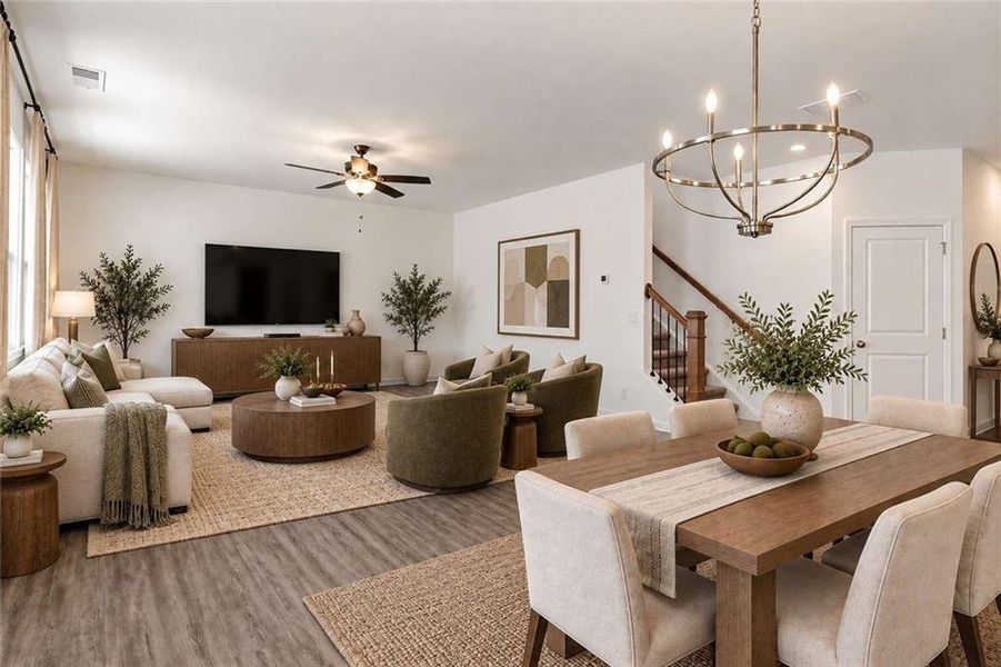 Furnished interior view inside a new home in , Fairburn (Image 5). Furnished interior view inside a new home in , Fairburn (Image 5).