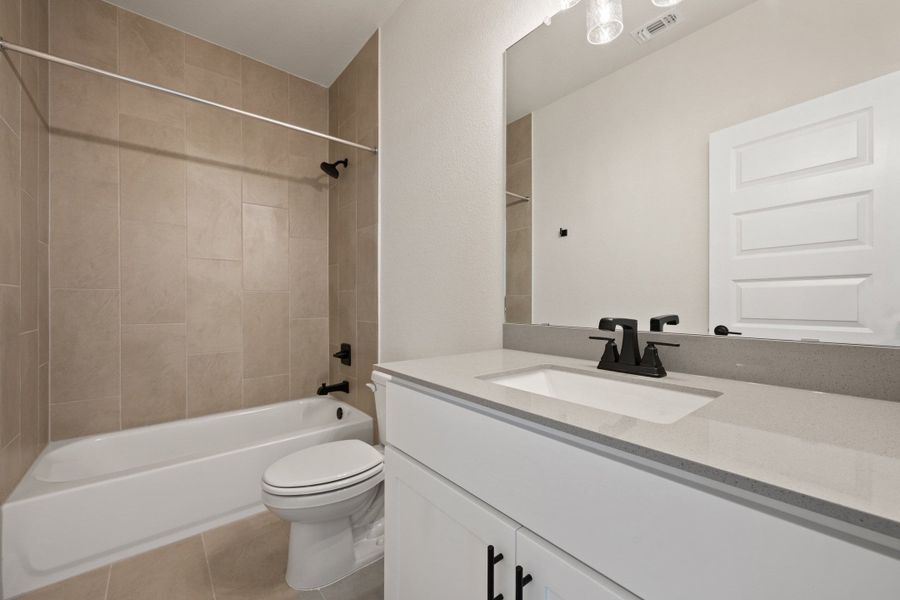Furnished interior view inside a new home in Lariat, Liberty Hill (Image 18).