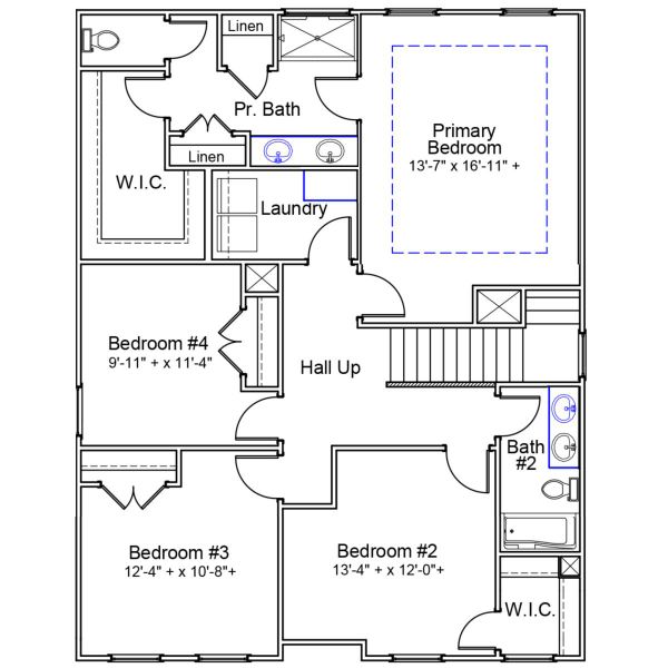 2D floor plan layout of this home in Garden Grove, Conway, SC (Image 3).