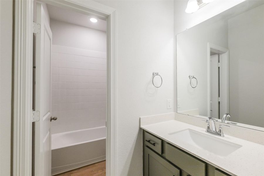 Furnished interior view inside a new home in , Houston (Image 9).