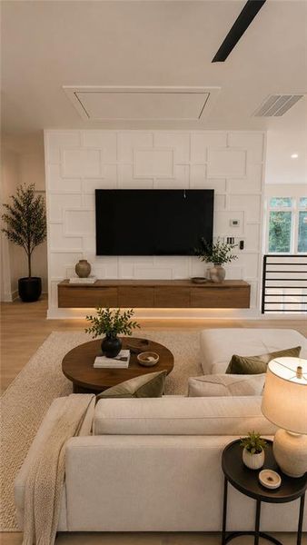 Furnished interior view inside a new home in , Atlanta (Image 11).
