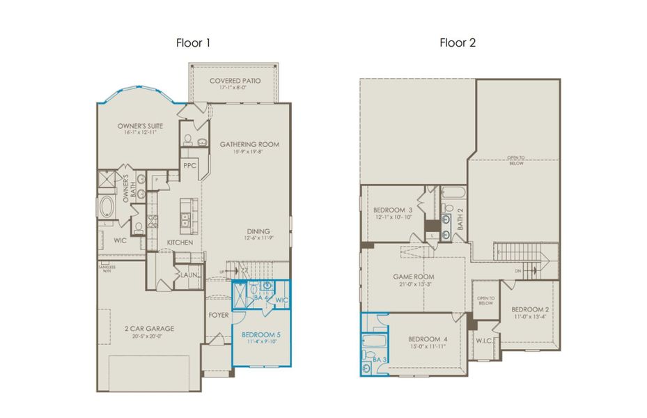 2D floor plan layout of this home in Whitewing Trails, Princeton, TX (Image 4). 2D floor plan layout of this home in Whitewing Trails, Princeton, TX (Image 4).