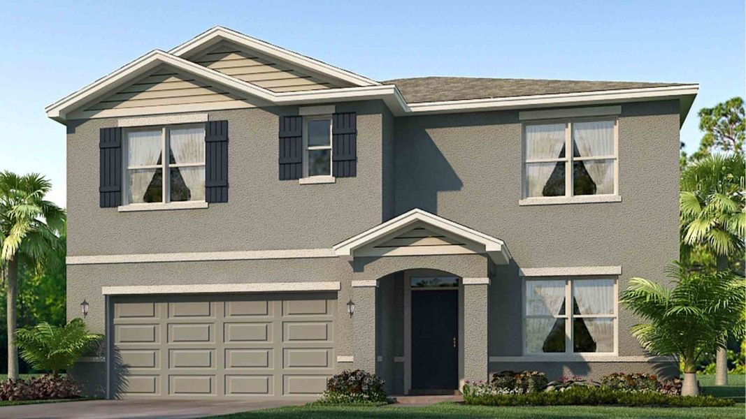 Representative exterior photo of a completed home built from the Hayden by D.R. Horton in Balm Grove, Wimauma, FL (Image 20).