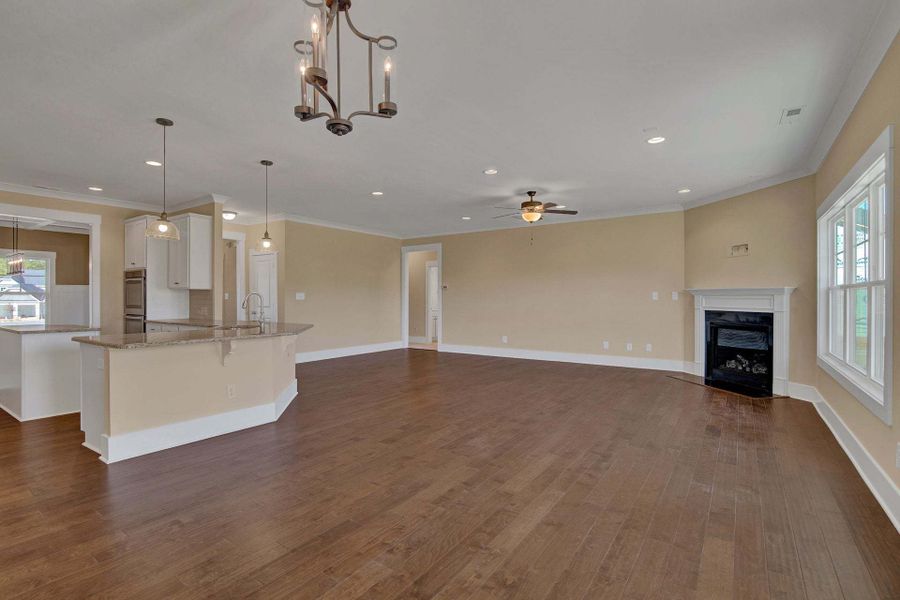 Representative unfurnished interior of a home built from the Bladen by Caviness & Cates Communities in Maggie Way, Wendell (Image 126).