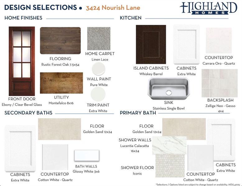 Sample of building materials used in homes in Indigo: 40ft. lots, Richmond (Image 22).