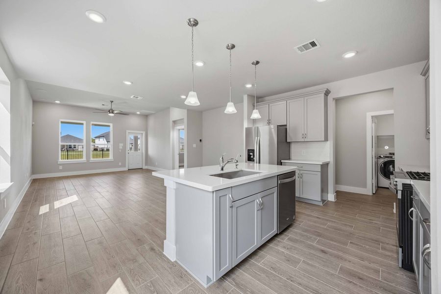 Furnished interior view inside a new home in Laurel Landing, Alvin (Image 7).