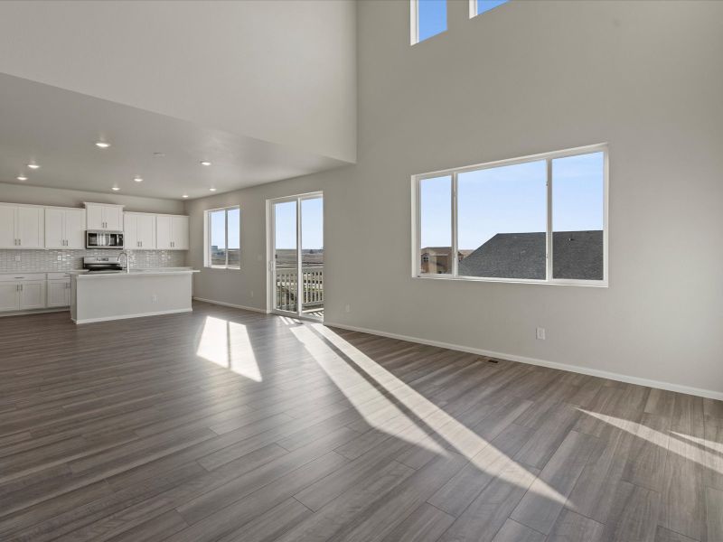 Spacious, unfurnished interior of a new home in Buffalo Highlands: The Canyon Collection, Commerce City (Image 5).