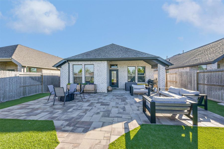Exterior details and patio area of a home in , Katy (Image 28). Exterior details and patio area of a home in , Katy (Image 28).