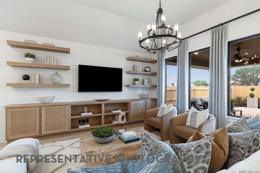 Furnished interior view inside a new home in Venado Crossing, Cibolo (Image 17). Furnished interior view inside a new home in Venado Crossing, Cibolo (Image 17).